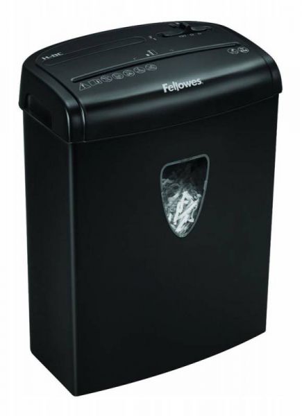 Шредер Fellowes PowerShred H-8CD (секр.P-4)/фрагменты/8лист./14лтр./Уничт:скрепки, скобы, пл.карты/CD
